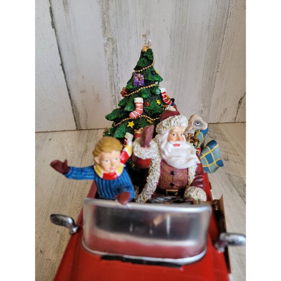 Ridgefield home Santa Claus red car light up music toy tree kid figure - Picture 6 of 11